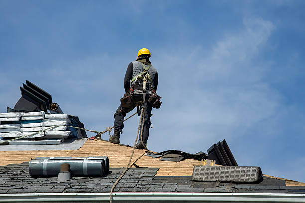 Professional Metal Roofing technician working in Belford, NJ